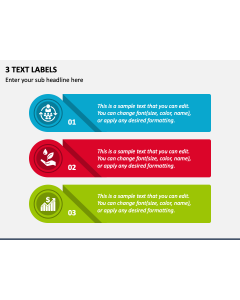 3 Text Labels PPT Slide 1
