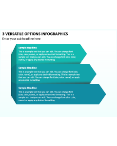3 Versatile Options Infographics PPT Thumbnail