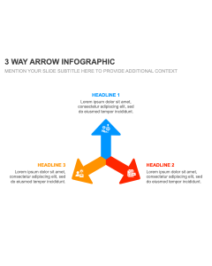 3 Way Arrow Infographic PPT Thumbnail