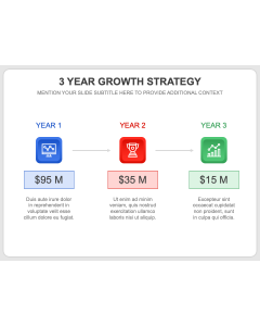 3 Year Growth Strategy PPT Thumbnail