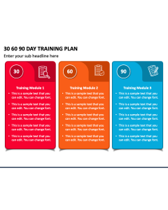 30 60 90 Day Training Plan PPT Slide 1