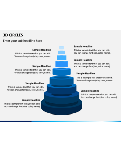 3D Circles PPT Slide 1