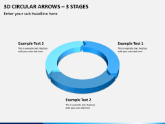 3d circular arrows PPT slide 1