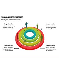 3D Concentric Circles PPT Slide 1