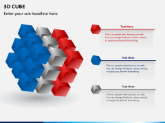 3D cube PPT slide 1