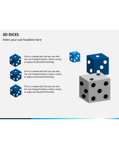 3D dices PPT slide 1