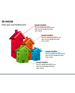 3D House PPT Slide 1