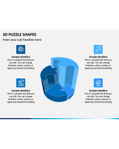 3D Puzzle Shapes PPT Slide 1