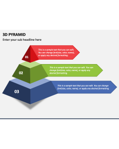 3D Pyramid PPT Slide 1