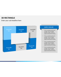 3D rectangle PPT slide 1