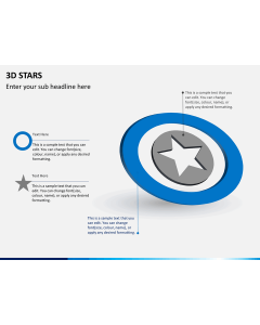 3D stars PPT slide 1