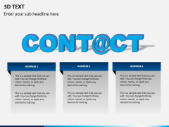 3D text PPT slide 1