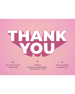 3D Thank You Slides PPT Thumbnail