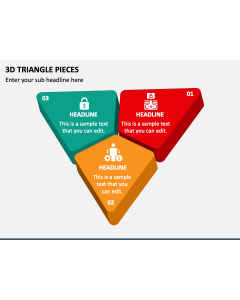 3d Triangle Pieces PPT Slide 1
