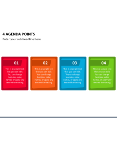 4 Agenda Points Slide 1