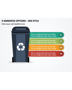 4 Animated Options - Bin Style PPT Thumbnail