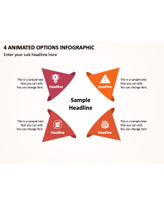 4 Animated Options Infographic PPT Thumbnail