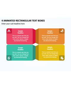 4 Animated Rectangular Text Boxes PPT Thumbnail