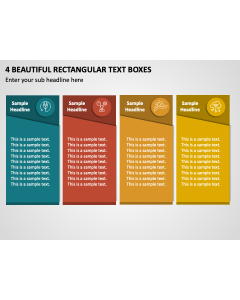4 Beautiful Rectangular Text Boxes PPT Thumbnail