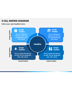 4 Cell Matrix Diagram PPT Slide 1