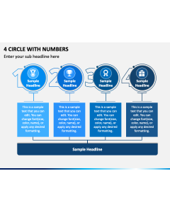4 Circle with Numbers PPT Slide 1