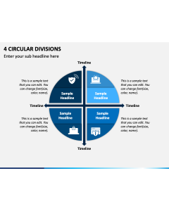 4 Circular Divisions PPT Slide 1