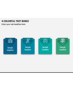 4 Colorful Text Boxes PPT Slide 1