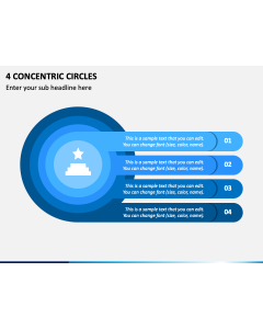4 Concentric Circles PPT Slide 1