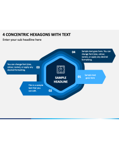 4 Concentric Hexagons With Text Slide 1