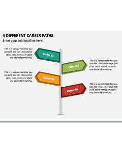 4 Different Career Paths PPT Slide 1
