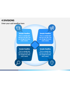 4 Divisions PPT Slide 1