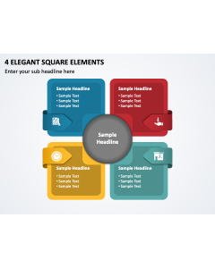 4 Elegant Square Elements PPT Thumbnail