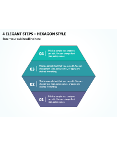 4 Elegant Steps - Hexagon Style PPT Thumbnail