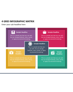 4 Grid infographic Matrix Slide 1