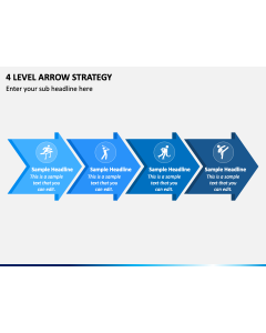 4 Level Arrow Strategy PPT Slide 1
