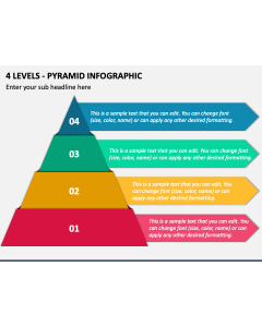 4 Levels - Pyramid Infographic PPT Slide 1