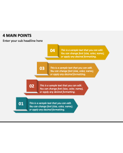 4 Main Points PPT Slide 1