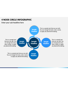 4 Node Circle Infographic PPT Slide 1