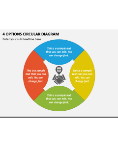 4 Options Circular Diagram PPT Slide 1