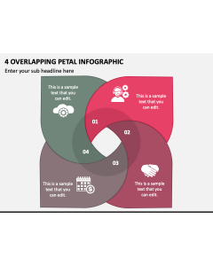4 Overlapping Petal Infographic PPT Slide 1