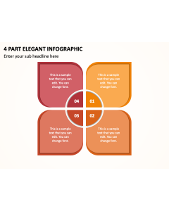4 Part Elegant Infographic PPT Thumbnail