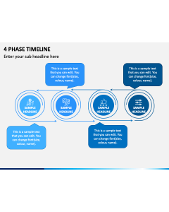 4 Phase Timeline PPT Slide 1