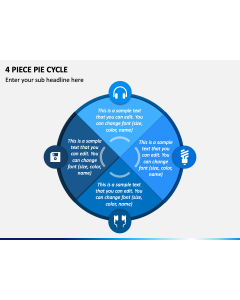 4 Piece Pie Cycle PPT Slide 1