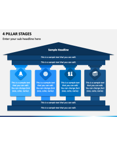 4 Pillar Stages PPT Slide 1