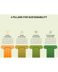 4 Pillars for Sustainability PPT Thumbnail