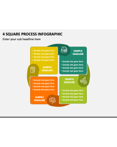 4 Square Process Infographic PPT Slide 1