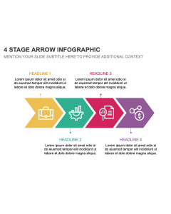 4 Stage Arrow Infographic PPT Thumbnail