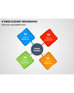 4 Stage Elegant Infographic PPT Thumbnail