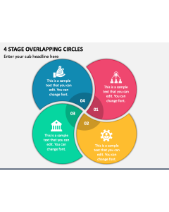 4 Stage Overlapping Circles PPT Slide 1