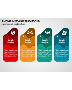 4 Stages Animated Infographic PPT Thumbnail
